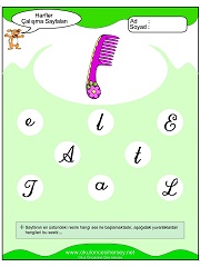 T Sesi Çalışma Sayfaları